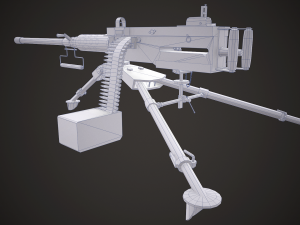machine - browning m2 3D 모델
