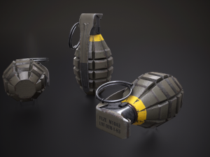 grenade mk2 Model 3D