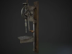 hand crank drill press 3D Model