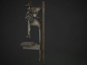 hand crank drill press 3D Model