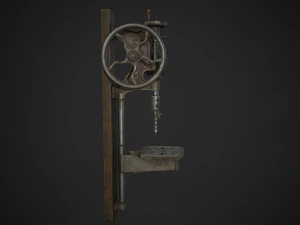 hand crank drill press 3D Model
