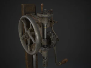 hand crank drill press 3D Model