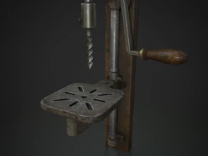 hand crank drill press 3D Model