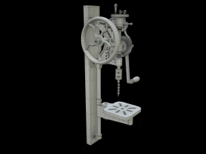 hand crank drill press 3D Model