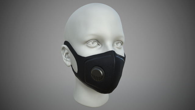 medical face mask Modello 3D .c4d .max .obj .3ds .fbx .stl .blend 