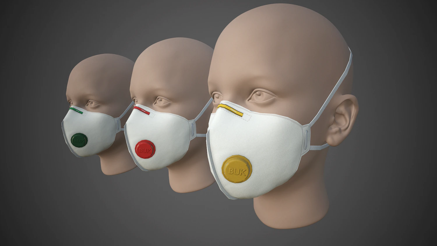 medical face mask 3D Model .c4d .max .obj .3ds .fbx .stl .blend