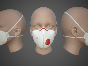 medical face mask Modello 3D