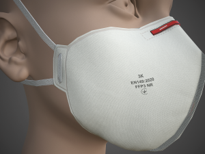 medical face mask Modello 3D