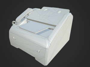 printer brother intellifax 2820 3Dモデル