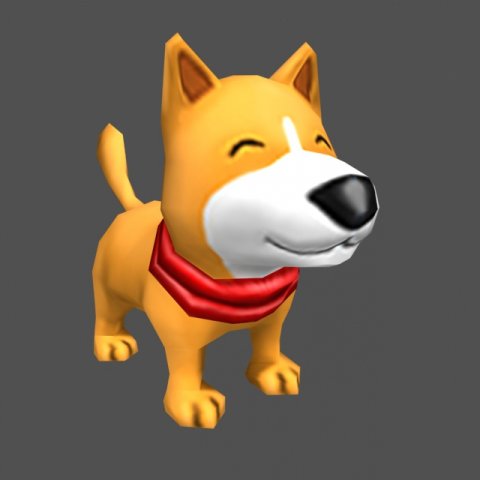 dog cartoon 3D Модель .c4d .max .obj .3ds .fbx .stl .blend 
