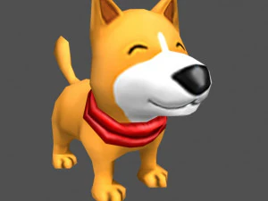 kreskówka pies Model 3D