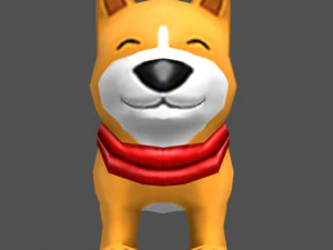 dog cartoon 3D Model