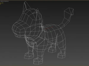 dog cartoon 3D Model