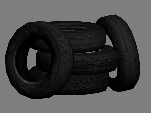 pila di pneumatici Modello 3D .c4d .max .obj .3ds .fbx .stl .blend 