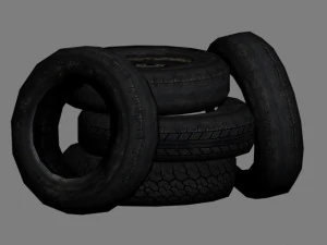 轮胎堆 3D 模型