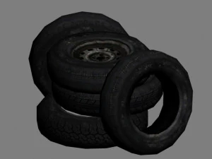 pila di pneumatici Modello 3D