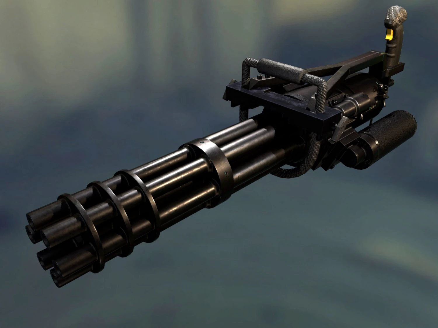 minigun 3D Model .c4d .max .obj .3ds .fbx .stl .blend 