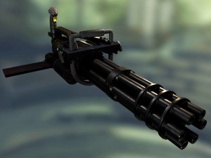 minigun 3D 모델