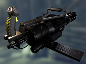 minigun 3D 모델