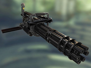minigun 3D 모델