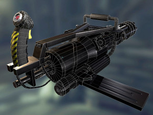 minigun 3D 모델