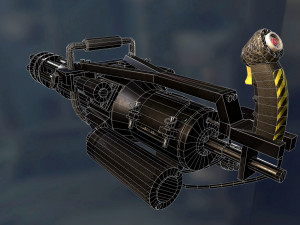 minigun 3D 모델