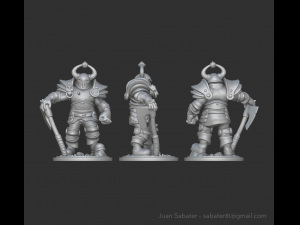 chaos knight 3Dプリントモデル