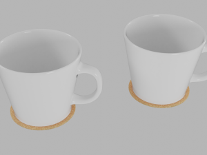 hartley cups and coasters Model 3D