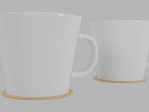 hartley cups and coasters 3D Модель