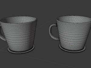 hartley cups and coasters 3D Модель