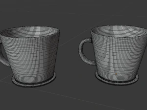 hartley cups and coasters 3D Model