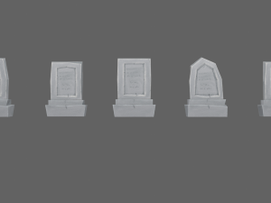tombstones Modelo 3D
