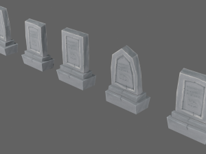 tombstones Modelo 3D