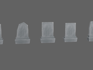 tombstones Modelo 3D