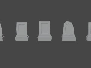 tombstones Modelo 3D