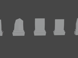 tombstones Modelo 3D