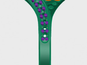 ring rose flower with stones 06 Modello 3D