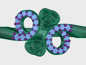 ring rose flower with stones 10 3Dモデル