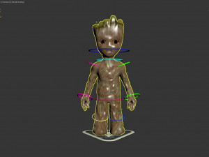 baby groot rig 3D Model