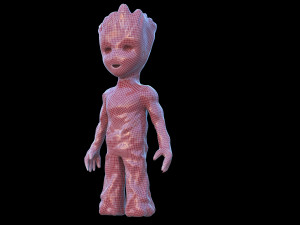 baby groot rig 3D Model