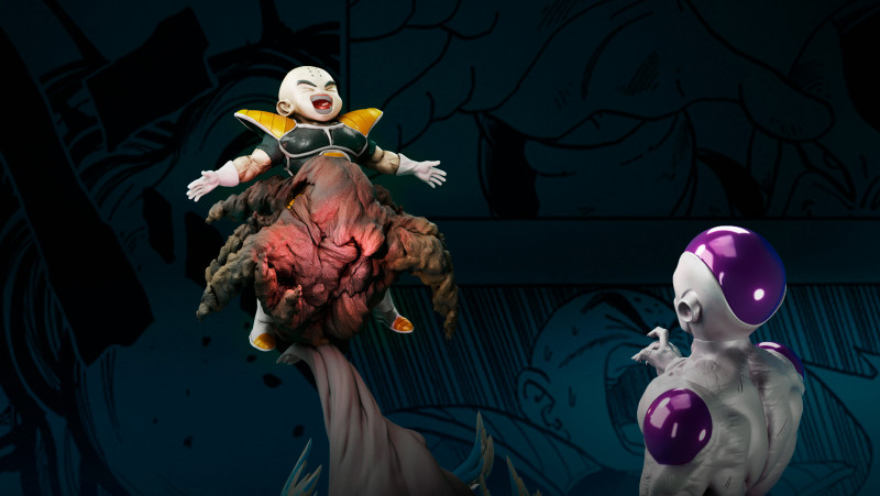 Freezer - krillin namek 3D Принт Модель .c4d .max .obj .3ds .fbx .stl .blend 
