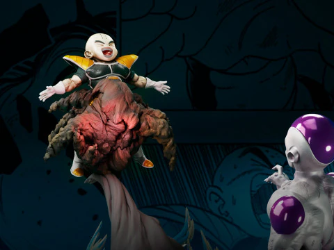 Vriezer - krillin namek 3D printmodel