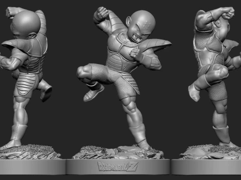 Krillin Model Cetak 3D