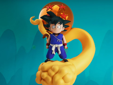 КІД ГОКУ 3D Принт Модель