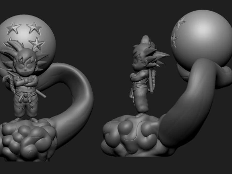 КІД ГОКУ 3D Принт Модель