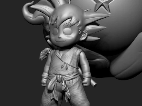 КІД ГОКУ 3D Принт Модель