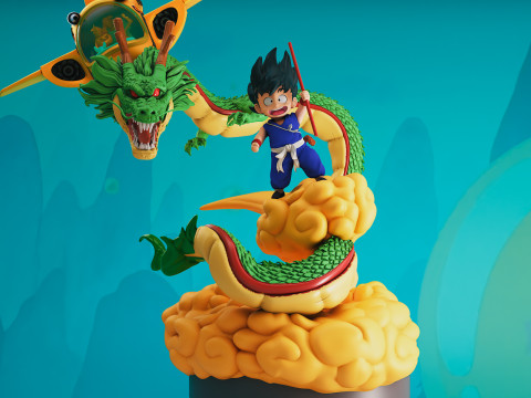 DRAGON BALL KID GOKU 3Dプリントモデル