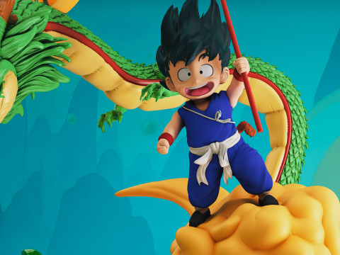 DRAGON BALL KID GOKU Model do druku 3D