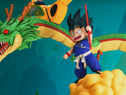 DRAGON BALL KID GOKU Model do druku 3D