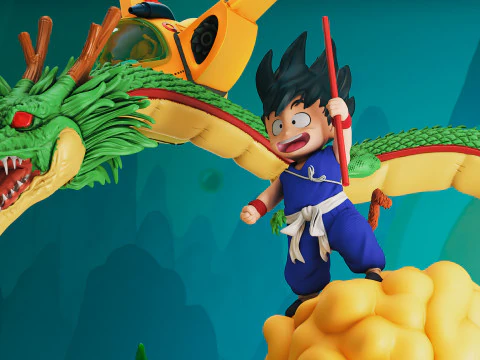DRAGON BALL KID GOKU 3D Print Model